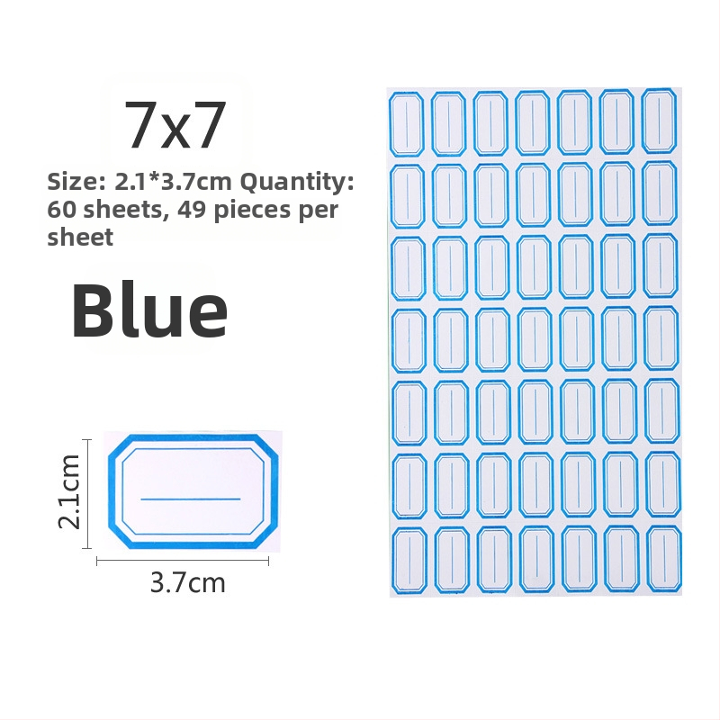 Ručne napisane etikete, materijal: naljepnica, model: 00, Zhengyou, 49 etiketa po stranici