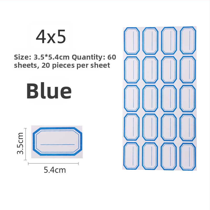 Ručne napisane etikete, materijal: naljepnica, model: 00, Zhengyou, 49 etiketa po stranici