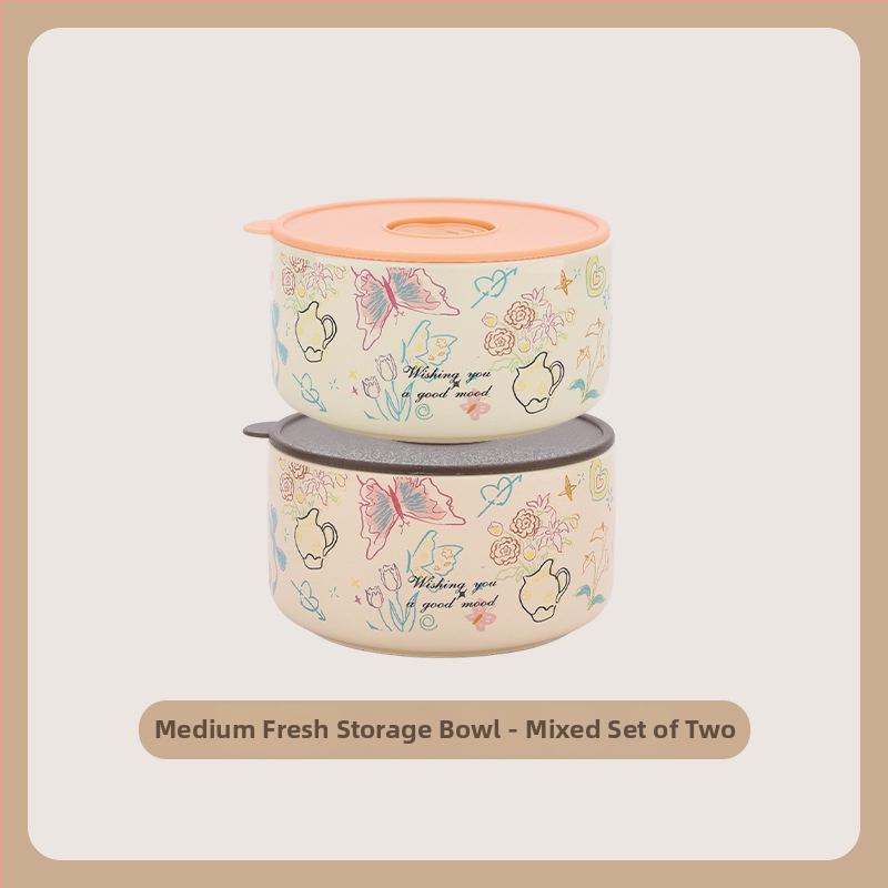 Κουτί γεύματος – κεραμικό, σφραγισμένο και διατηρεί τη φρεσκάδα, σετ τριών τεμαχίων με καπάκι; χωρητικότητα κάτω από 300 ml; μονό επίπεδο; μη ηλεκτρικό; μάρκα Suqian