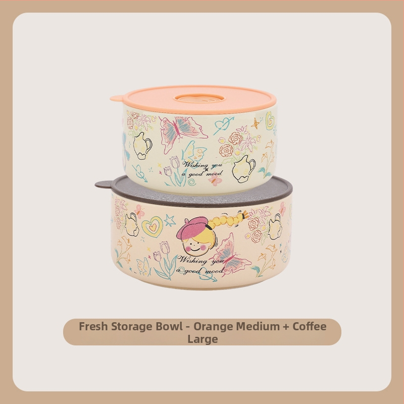 Κουτί γεύματος – κεραμικό, σφραγισμένο και διατηρεί τη φρεσκάδα, σετ τριών τεμαχίων με καπάκι; χωρητικότητα κάτω από 300 ml; μονό επίπεδο; μη ηλεκτρικό; μάρκα Suqian