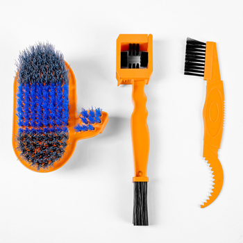 Измивач за вериги на велосипед, четка за гуми и комплект за почистване за планински велосипед – пластмасова конструкция, марка Linding