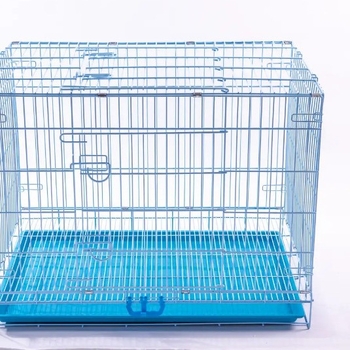 Μεταλλικό κλουβί για κατοικίδια με δίσκο, κατάλληλο για εσωτερική και εξωτερική χρήση — αναπνεύσιμο, πλένεται εύκολα, εύκολη εγκατάσταση