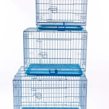 Μεταλλικό κλουβί για κατοικίδια με δίσκο, κατάλληλο για εσωτερική και εξωτερική χρήση — αναπνεύσιμο, πλένεται εύκολα, εύκολη εγκατάσταση