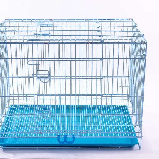 Μεταλλικό κλουβί για κατοικίδια με δίσκο, κατάλληλο για εσωτερική και εξωτερική χρήση — αναπνεύσιμο, πλένεται εύκολα, εύκολη εγκατάσταση