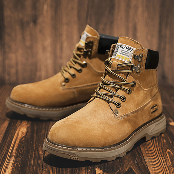 Martin čizme za muškarce – gornji dio od prave kože, gumeni potplat, EVA ulošak, mikrovlakna podstava, prednje vezivanje, zimske čizme.