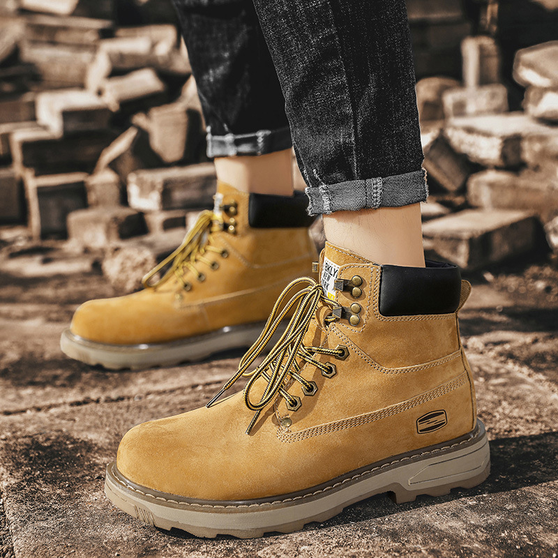 Martin čizme za muškarce – gornji dio od prave kože, gumeni potplat, EVA ulošak, mikrovlakna podstava, prednje vezivanje, zimske čizme.