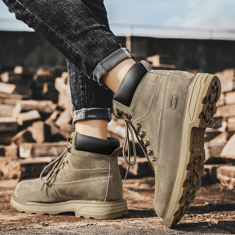 Martin čizme za muškarce – gornji dio od prave kože, gumeni potplat, EVA ulošak, mikrovlakna podstava, prednje vezivanje, zimske čizme.