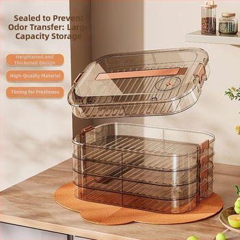 Kutija za pohranu knedli, plastična, višeslojna, prenosna, zatvorena za očuvanje svježine