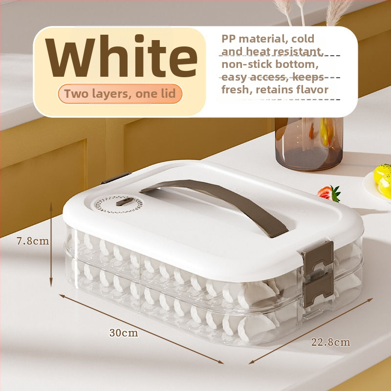 Kutija za pohranu knedli, plastična, višeslojna, prenosna, zatvorena za očuvanje svježine