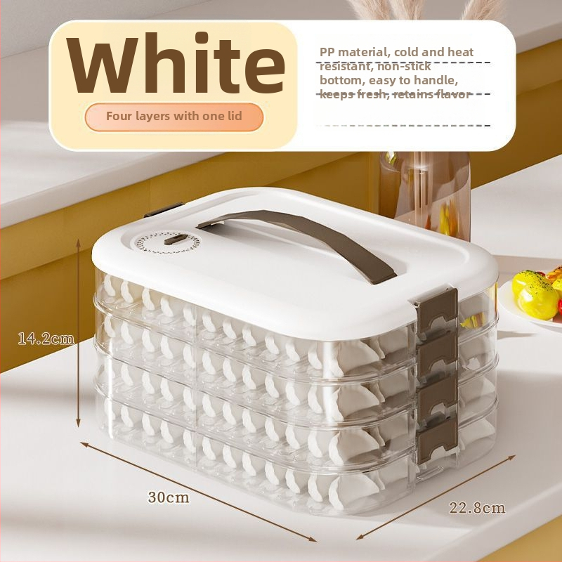 Kutija za pohranu knedli, plastična, višeslojna, prenosna, zatvorena za očuvanje svježine