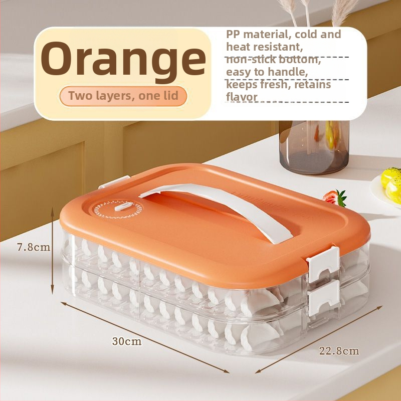 Kutija za pohranu knedli, plastična, višeslojna, prenosna, zatvorena za očuvanje svježine