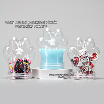 PET пластмасова банка с широко гърло, завинтващ се капак, прозрачна за домашно съхранение, разнообразни стилове