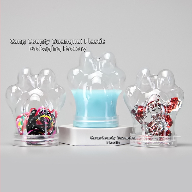 PET пластмасова банка с широко гърло, завинтващ се капак, прозрачна за домашно съхранение, разнообразни стилове