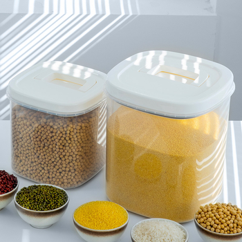 Plastični spremnik za rižu s brtvenjem otpornim na vlagu i štetnike; kapacitet 10 L+; mogućnost ispisa logotipa