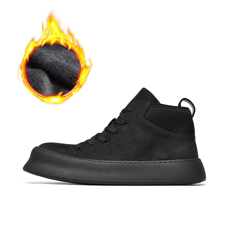 Martin čizme - unisex, s flešem za podstavu, visokim gornjim dijelom; prirodna koža, debeli gumeni đon, okrugli vrh