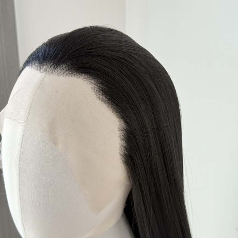 Perika s čipkom na prednjem dijelu i ručno čvorana baza, za cosplay, antički stil, za film i TV, duga ravna kosa