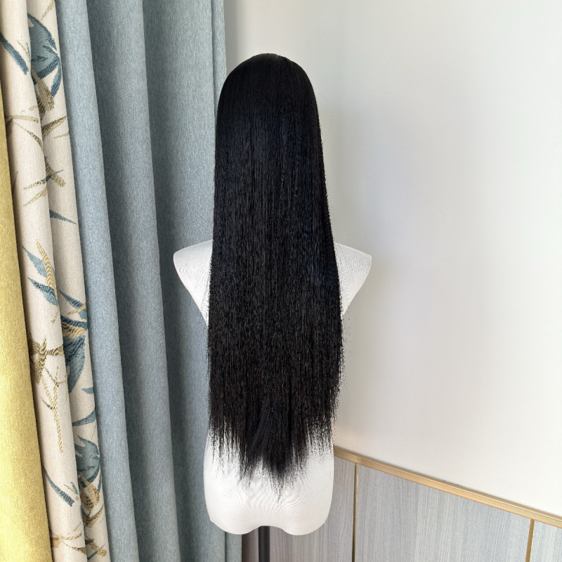 Perika s čipkom na prednjem dijelu i ručno čvorana baza, za cosplay, antički stil, za film i TV, duga ravna kosa