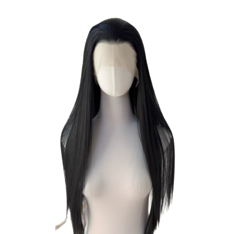 Perika s čipkom na prednjem dijelu i ručno čvorana baza, za cosplay, antički stil, za film i TV, duga ravna kosa