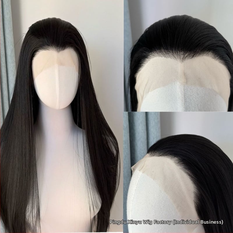 Perika s čipkom na prednjem dijelu i ručno čvorana baza, za cosplay, antički stil, za film i TV, duga ravna kosa