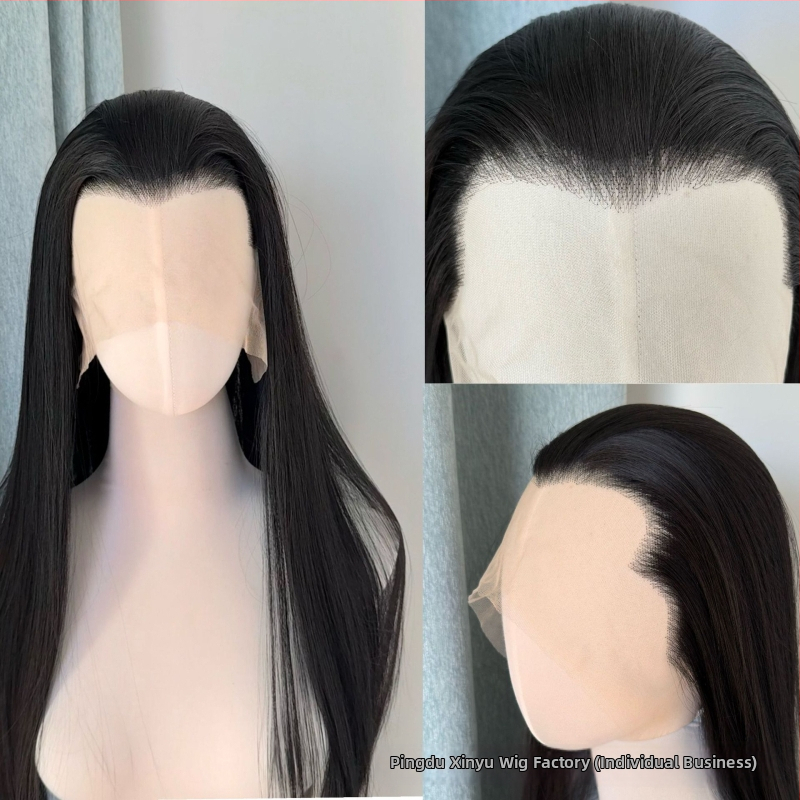 Perika s čipkom na prednjem dijelu i ručno čvorana baza, za cosplay, antički stil, za film i TV, duga ravna kosa