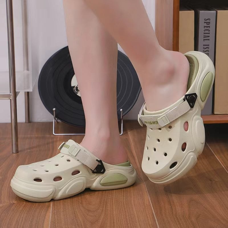 Sandale s pletenim stražnjim kaišem, Velcro zatvarač za petu, odvojivi dodaci, kopča za sprječavanje klizanja pete (Model 3225)