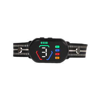 Ao xiaoqi Автоматичен нашийник против лаене с електрошок, цветен дисплей и функция за самостоятелно обучение на кучета