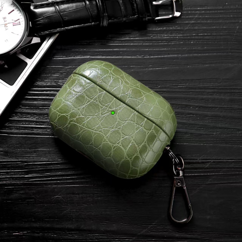 Novi poslovni stil PU kućište s imitacijom kože krokodila za AirPods Pro 3, tvrdi kućište