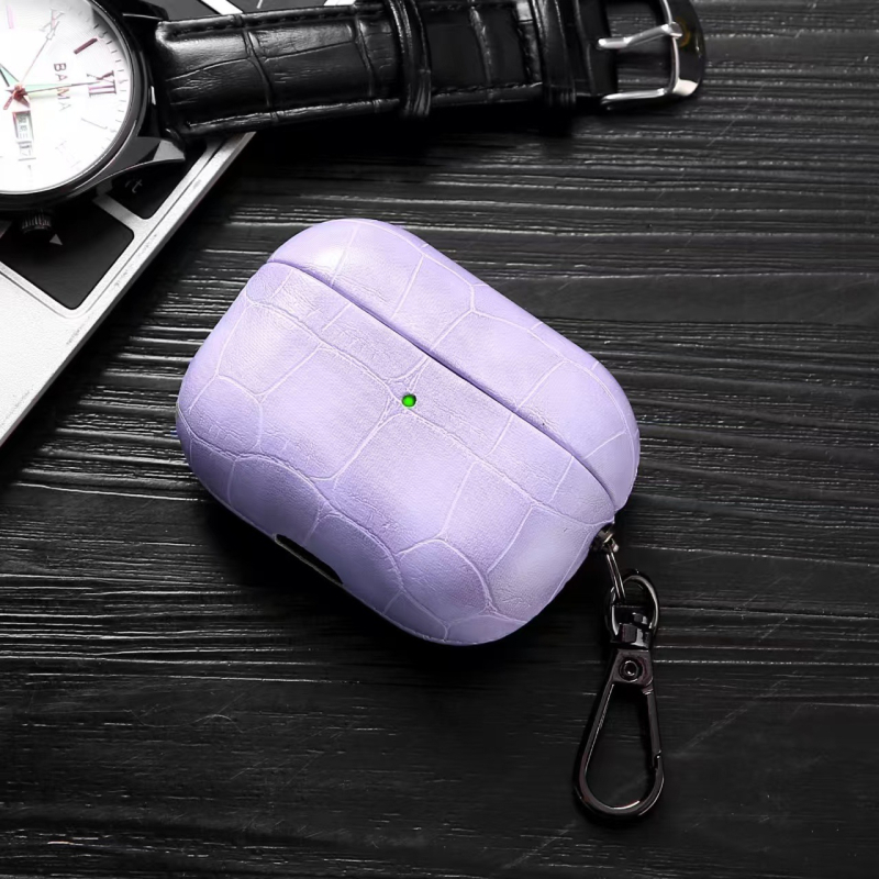 Novi poslovni stil PU kućište s imitacijom kože krokodila za AirPods Pro 3, tvrdi kućište