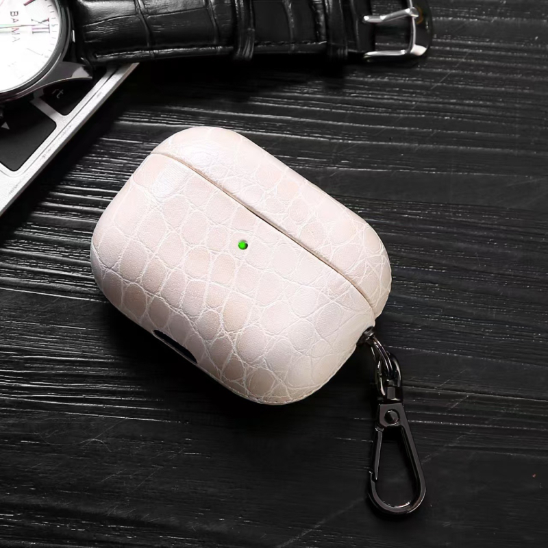 Novi poslovni stil PU kućište s imitacijom kože krokodila za AirPods Pro 3, tvrdi kućište