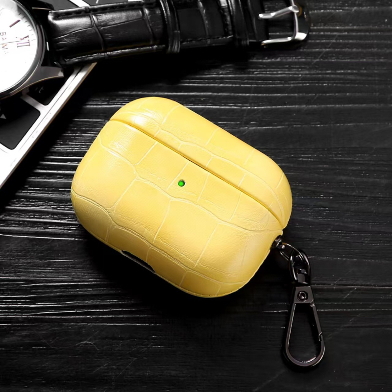 Novi poslovni stil PU kućište s imitacijom kože krokodila za AirPods Pro 3, tvrdi kućište