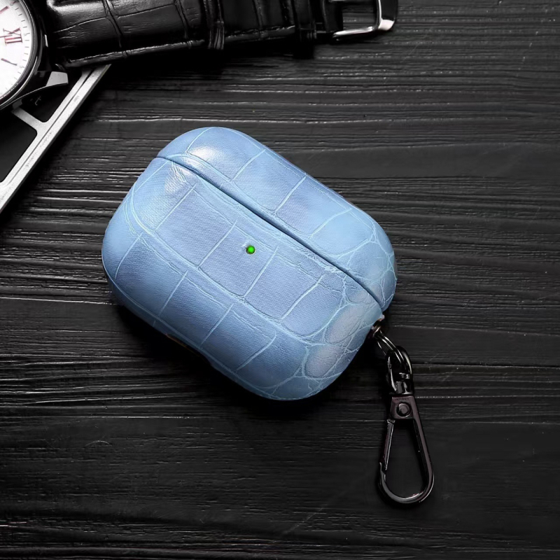 Novi poslovni stil PU kućište s imitacijom kože krokodila za AirPods Pro 3, tvrdi kućište