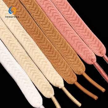Elastične vezice za tenisice s uzorkom ribje kosti (herringbone) za tenisice i casual cipele — duljina 60 cm, model Hf25-1028, Hengfeng