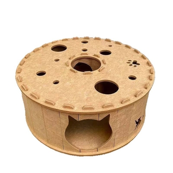 Котешко гнездо от филц – полузатворено и проветриво, за вътрешна употреба, подходящо за котки през всички сезони