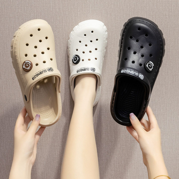 Мъжки EVA сандали (дишащи, EVA горна част, EVA подметка, връзки отзад)