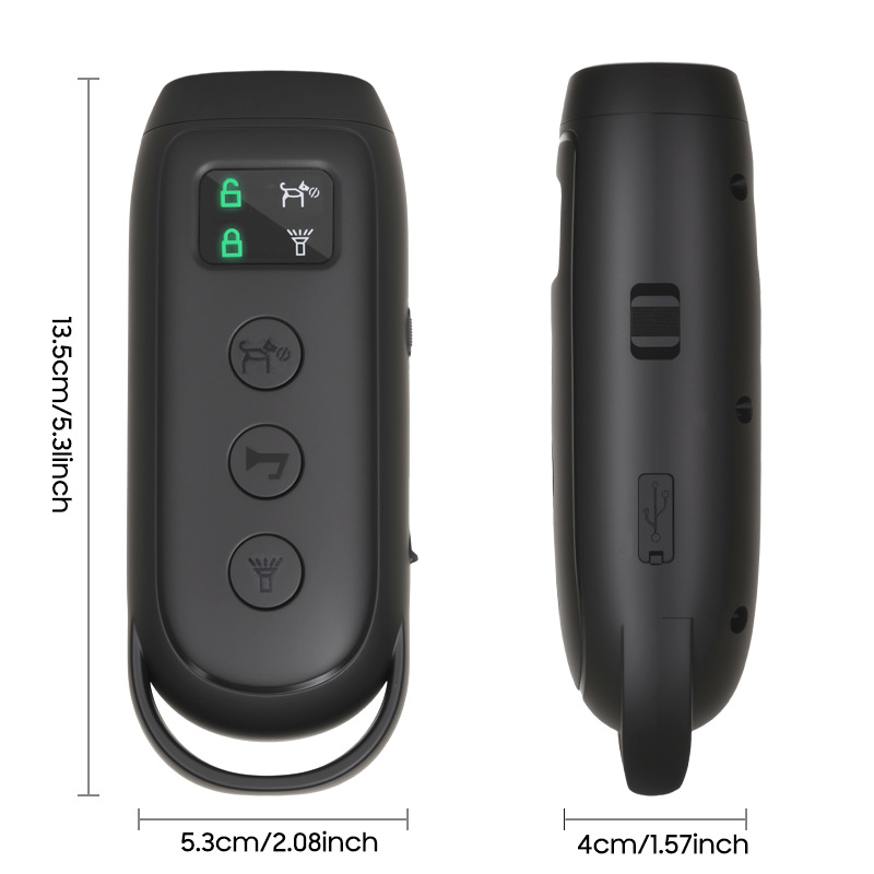 ултразвуково устройство за дресировка на кучета и против лаене, ABS, преносимо външно фенерче