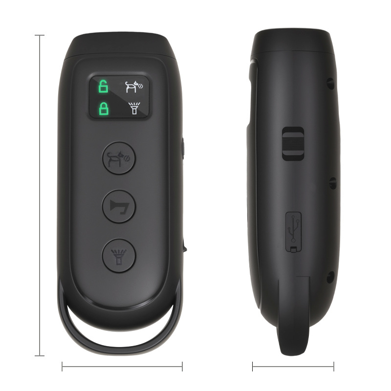 ултразвуково устройство за дресировка на кучета и против лаене, ABS, преносимо външно фенерче