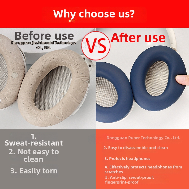 Ochranný obal na slúchadlá Sennheiser Momentum 4 – silikón, tekutý silikón a TPU, vstrekovacie formovanie, jednofarebný