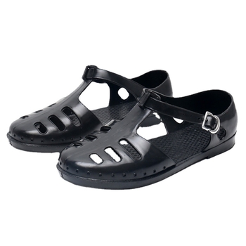 Muške sandale s kopčom, zatvoreni prst, prozračni PVC, rimski stil, retro dizajn