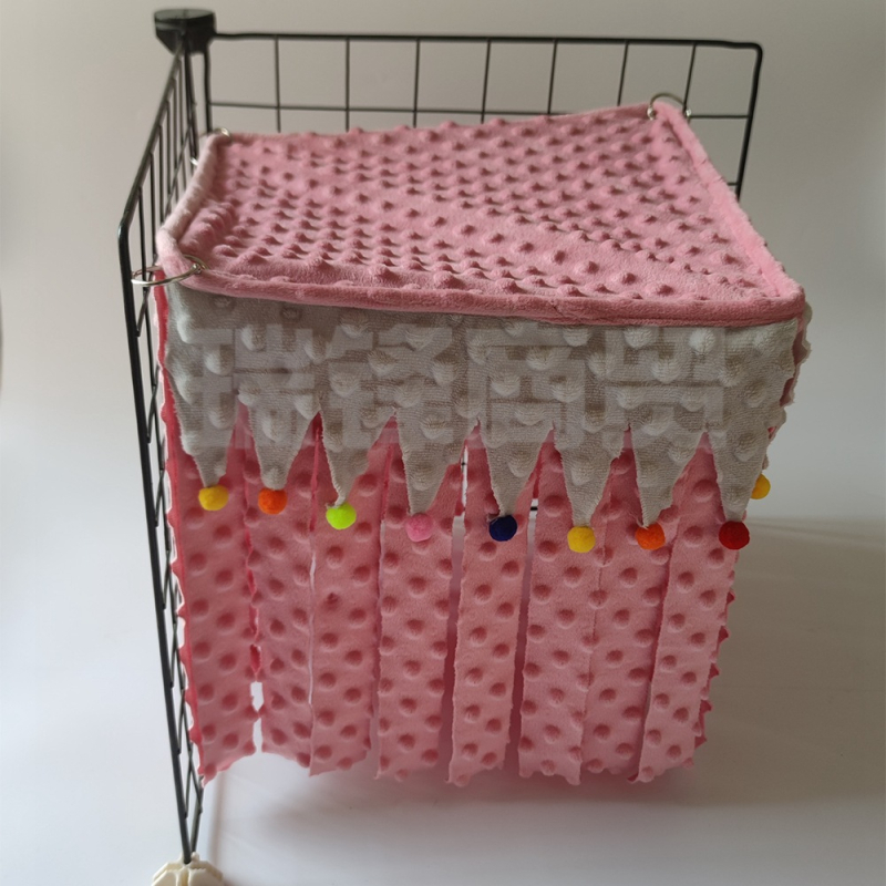 Állati fészek-hamak, négyszögletes sarokban függő sátor, textil