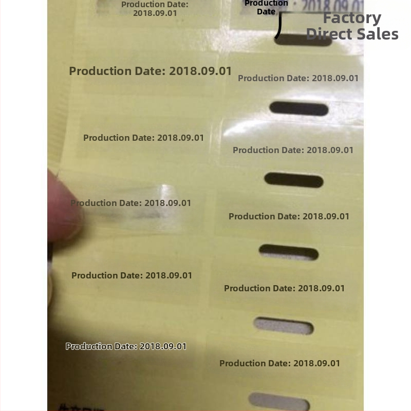 Etichetă pentru data de producție a cosmeticelor, impermeabilă, etichetă de valabilitate transparentă, set de probe