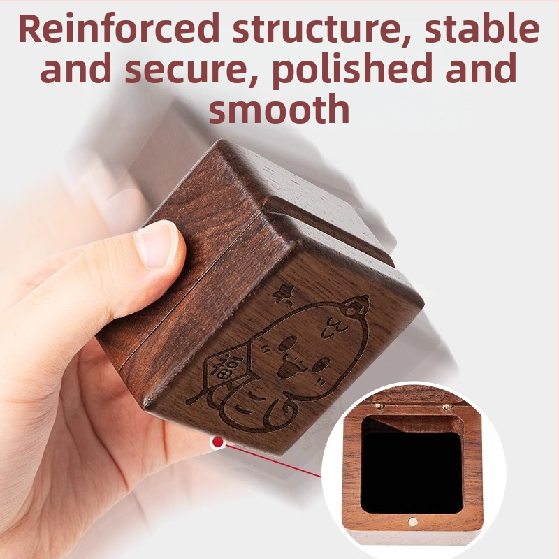 Drvena kutija za uspomene djeteta – pohranjivanje pupčane vrpce, očuvanje dlake ploda i mliječnih zuba, pogodna za novorođenčad do 3 godine