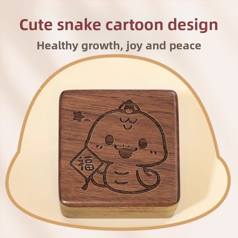 Drvena kutija za uspomene djeteta – pohranjivanje pupčane vrpce, očuvanje dlake ploda i mliječnih zuba, pogodna za novorođenčad do 3 godine