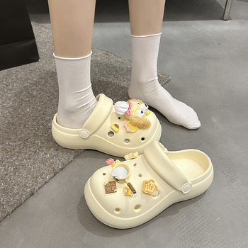 Ženske Crocs stila sandale, EVA gornji dio i EVA potplat, prozračne, debljina potplata 3 cm ili više, proljeće 2025