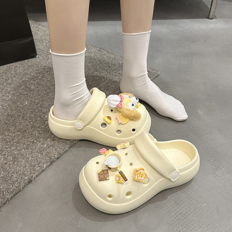 Ženske Crocs stila sandale, EVA gornji dio i EVA potplat, prozračne, debljina potplata 3 cm ili više, proljeće 2025
