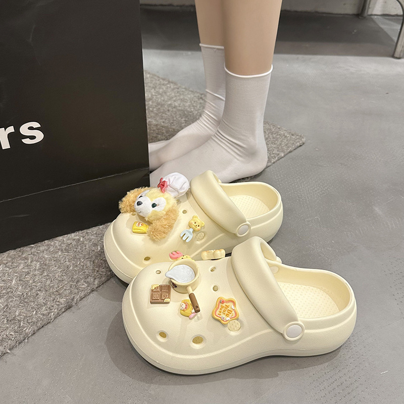 Ženske Crocs stila sandale, EVA gornji dio i EVA potplat, prozračne, debljina potplata 3 cm ili više, proljeće 2025