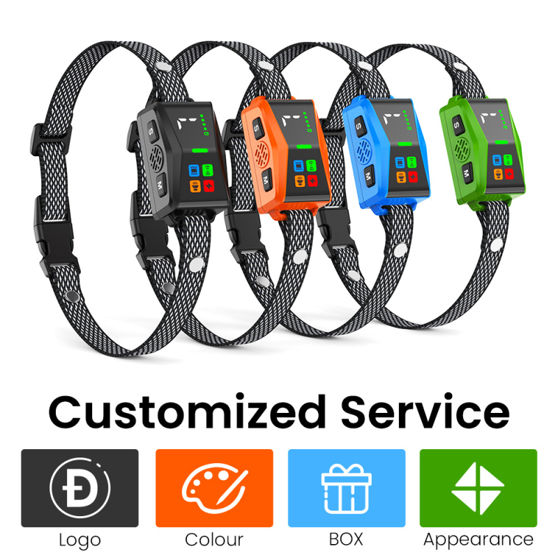 Colier anti-lătrare cu ultrasunete pentru câini, material plastic, pentru câini, control automat al lătrătului, antrenament inteligent