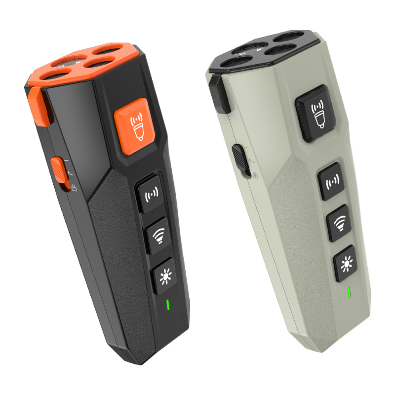 Dispozitiv ultrasonic pentru dresajul câinilor, opritor de lătrat, cu trei capete puternice, iluminare ultrasonică cu conversie de frecvență, ABS