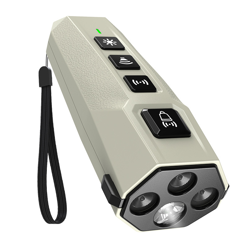 Dispozitiv ultrasonic pentru dresajul câinilor, opritor de lătrat, cu trei capete puternice, iluminare ultrasonică cu conversie de frecvență, ABS