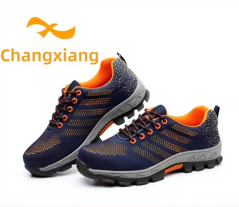 Pantofi de protecție Changxiang - Exterior din plasă respirabilă, gleznă joasă, protecție la perforare și la zdrobire