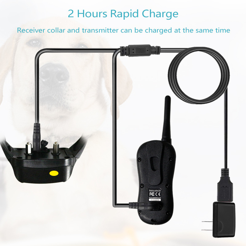 Patpet 600m daljinski uređaj za trening pasa s LCD prikazom (ABS, vibracija i zvuk)